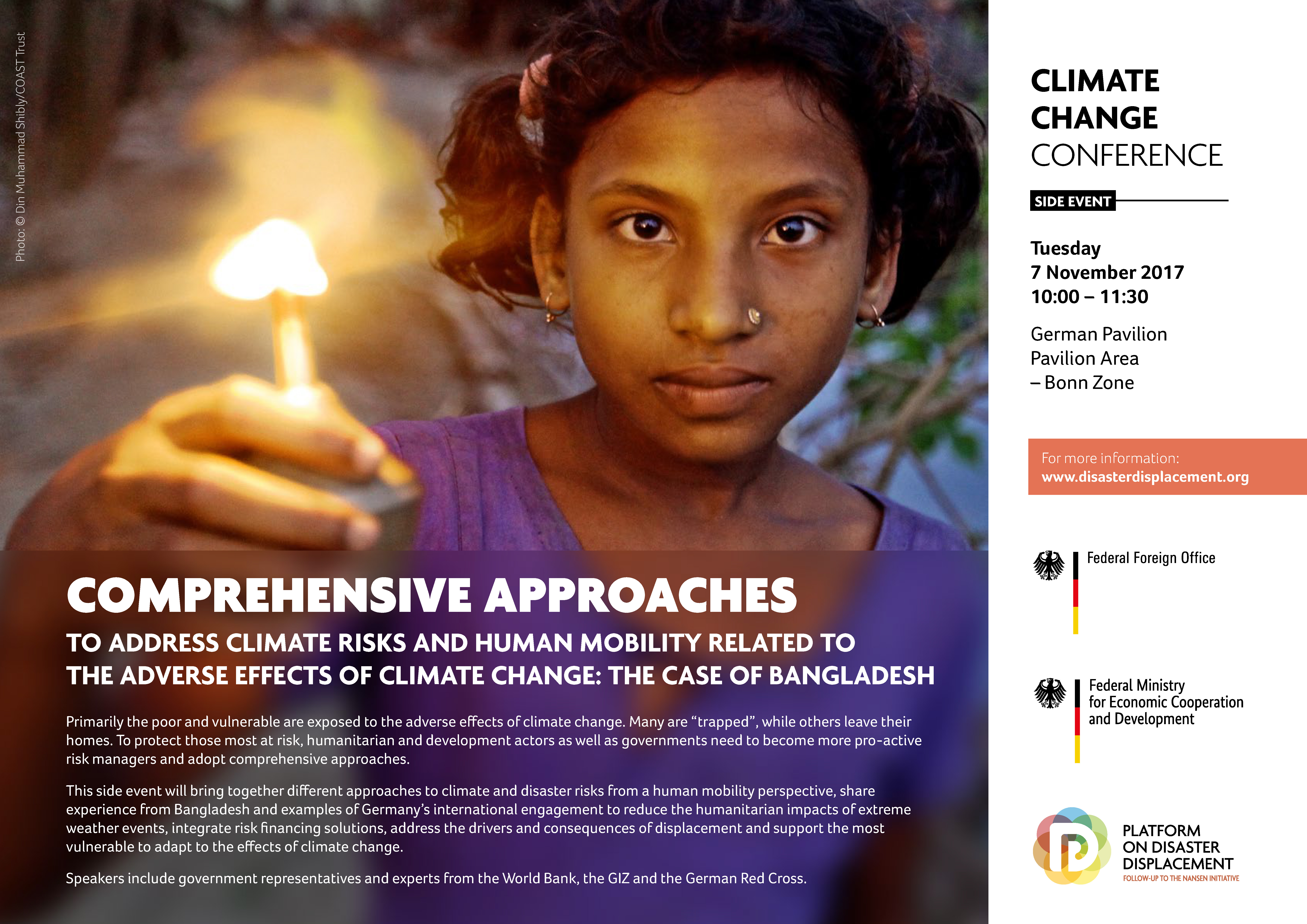 COP 23 Side Event: Comprehensive approaches to address climate risks and human mobility related to the adverse effects of climate change