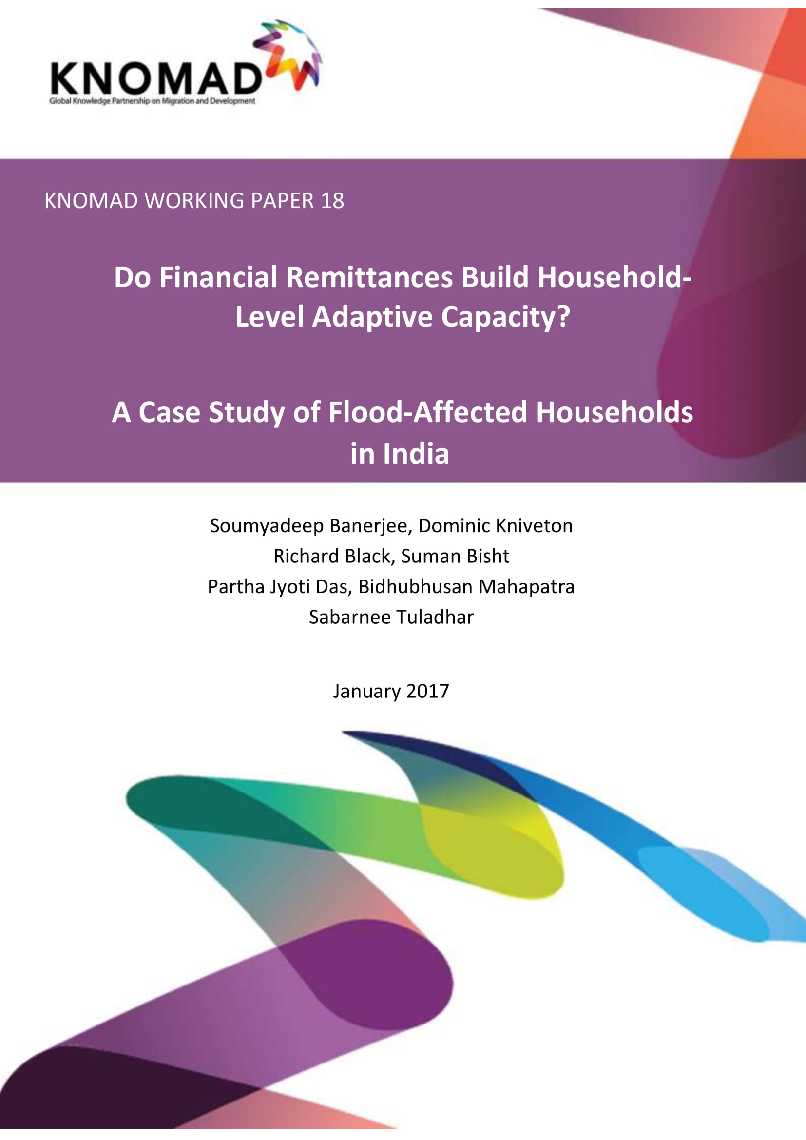 Do Financial Remittances Build Household-Level Adaptive Capacity? A Case Study of Flood-Affected Households in India