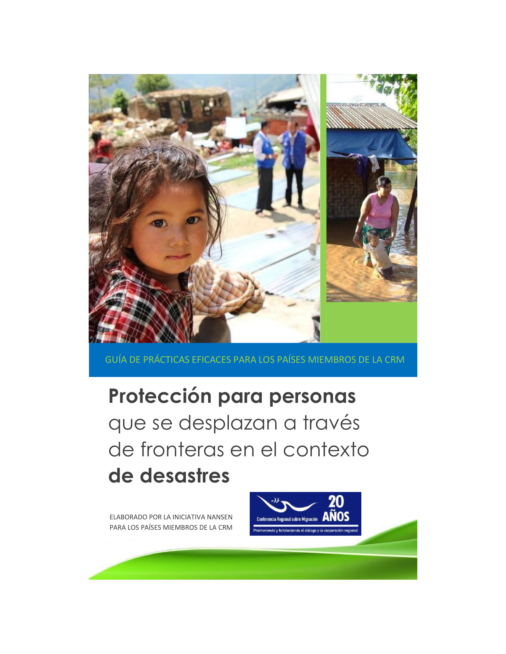 Protección para personas que se desplazan a través de fronteras en el contexto de desastres