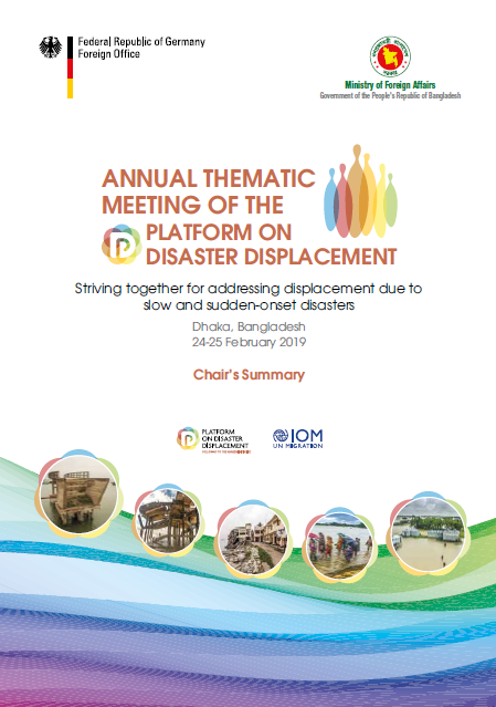 Annual Thematic Meeting of the Platform on Disaster Displacement – Chair’s Summary