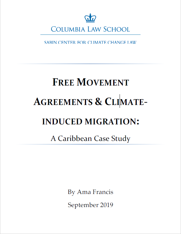 Free Movement Agreements & Climate-Induced Migration: A Caribbean Case Study