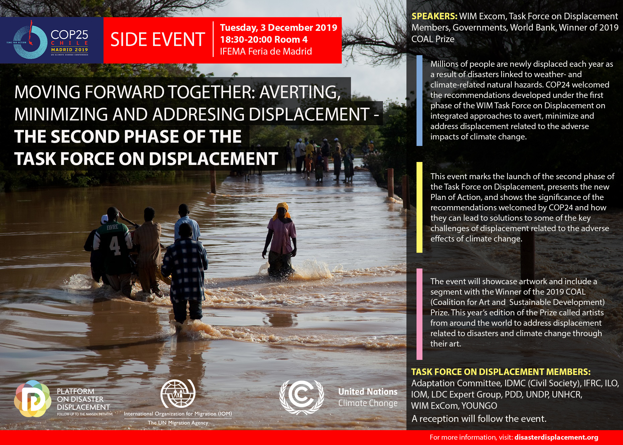 COP25 Side Event | Moving Forward Together: Averting, Minimizing and Addressing Displacement – The Second Phase of the Task Force on Displacement