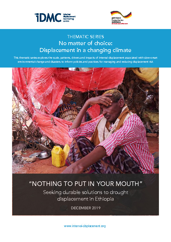 “Nothing to put in your mouth”: Seeking durable solutions to drought displacement in Ethiopia