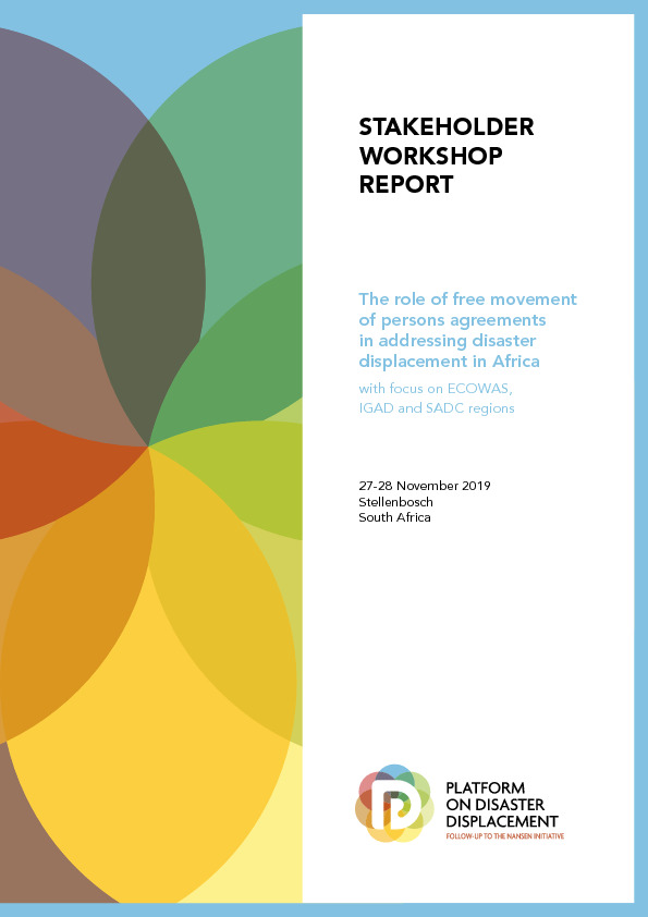 Stakeholder Workshop Report – The role of free movement of persons agreements in addressing disaster displacement in Africa