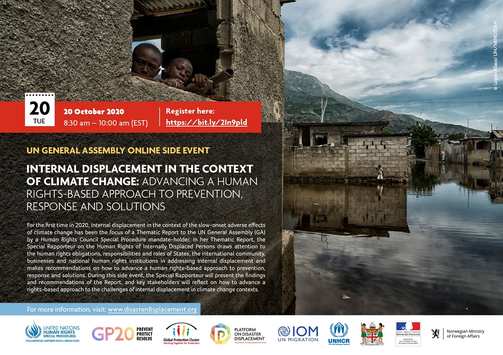 Online Side Event | Internal Displacement in the Context of Climate Change: Advancing a Human Rights-based Approach to Prevention, Response and Solutions