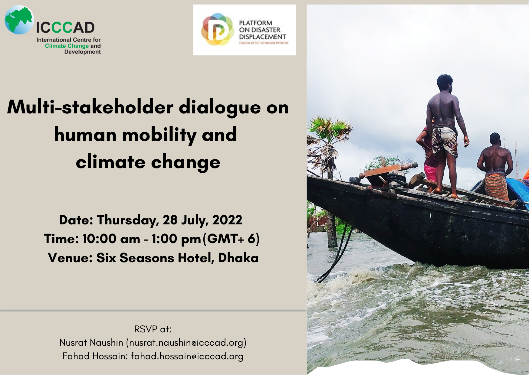 Reporting Back | Averting, Minimizing and Addressing Loss and Damage Related to Displacement and the Adverse Effects of Climate Change in Bangladesh