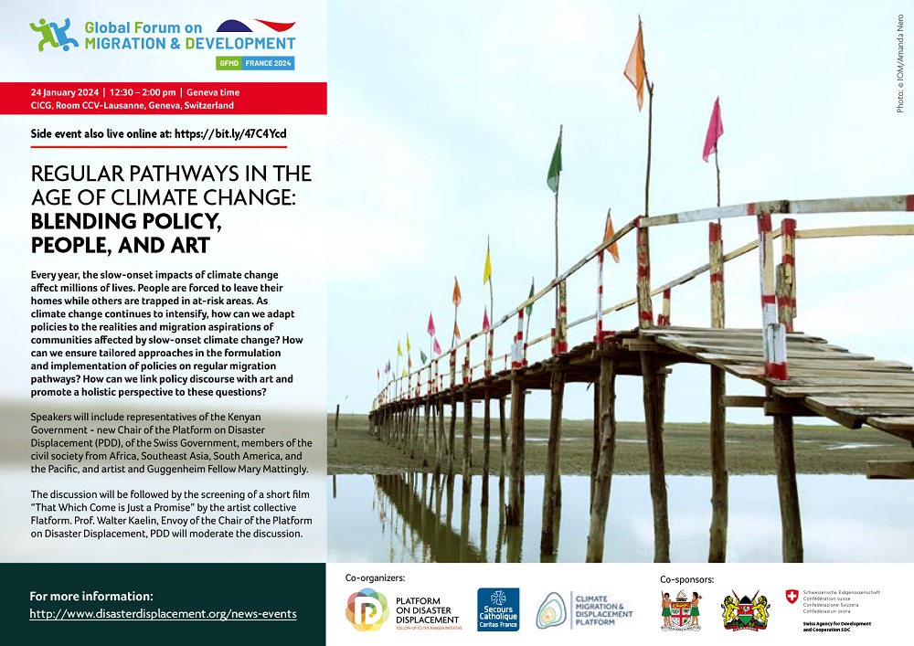 Side Event – Regular Pathways in the Age of Climate Change: Blending Policy, People, and Art